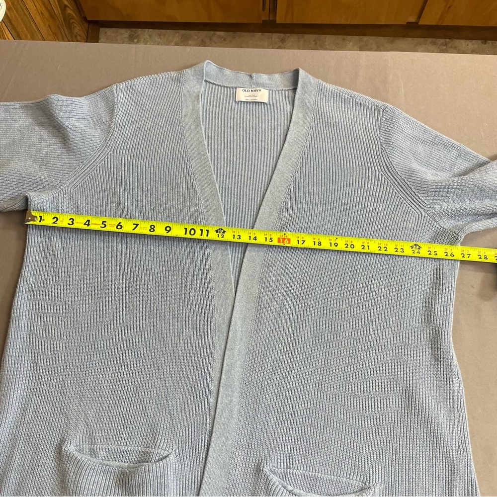 Old Navy light blue open front long cardigan XXL Tall - Picture 6 of 9